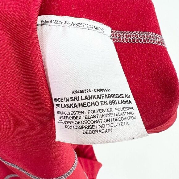 Nike Pro Combat Dri-Fit Shirt Mens Medium Red Fitted Hyperwarm Long Sleeve - Picture 7 of 11